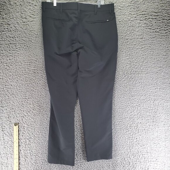 Banana Republic Pants Mens 36x30 Black Flat Front Trousers - Picture 9 of 10